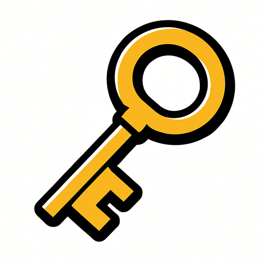 Key.
In-Game asset.  High contrast.  No shadows. 2d