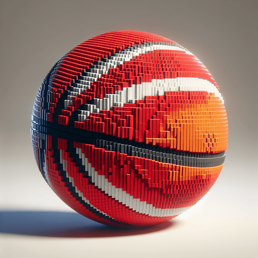 perfectly round basketball ball. pixelated. 8 bit..
Single Game Texture. In-Game asset. 2d. Blank background. High contrast. No shadows.