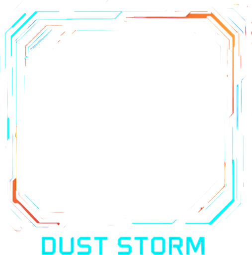 Ability icon 'Dust storm' . cyberpunk. abstract. Futuer. different colors. HD colors
