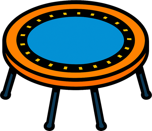 trambolin.
In-Game asset.  2d.  High contrast.  No shadows