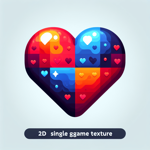 Heart.
Single Game Texture.  In-Game asset.  2d.  High contrast.  No shadows