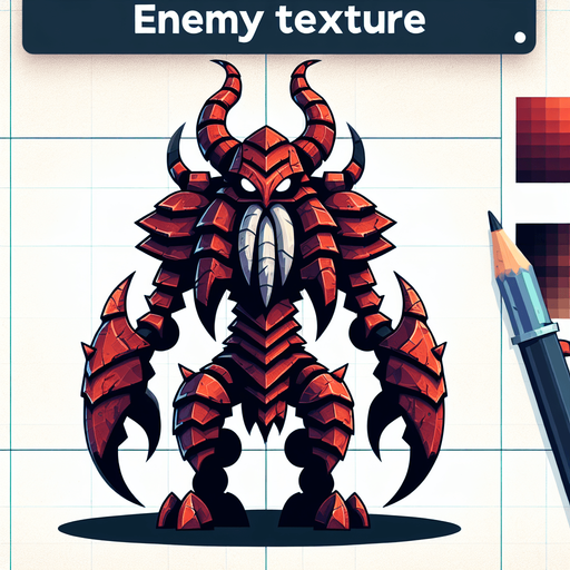 enemy.
Single Game Texture.  In-Game asset.  2d.  Blank background.  High contrast.  No shadows