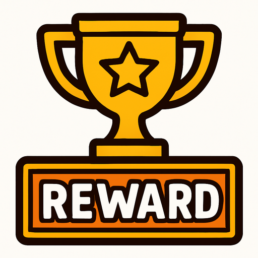 reward.
In-Game asset.  2d.  High contrast.  No shadows