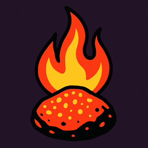 Ember.
In-Game asset.  2d.  High contrast.  No shadows