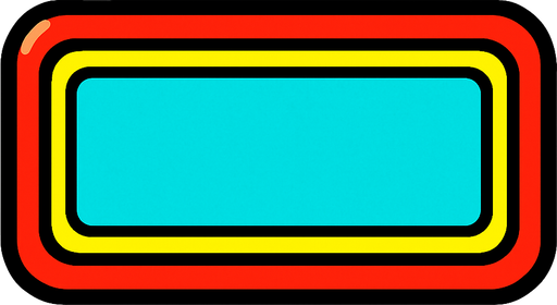 rectangle button.
In-Game asset.  2d.  High contrast.  No shadows