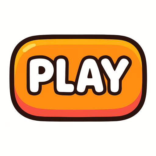 create a cute button with play written inside.
In-Game asset.  2d.  High contrast.  No shadows