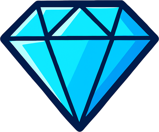 diamond.
In-Game asset.  2d.  High contrast.  No shadows
