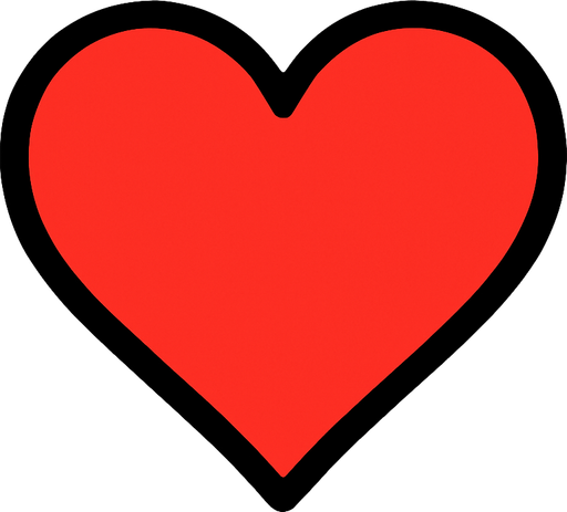 Petit coeur.
In-Game asset.  2d.  High contrast.  No shadows