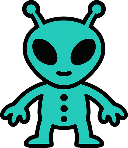 allien.
In-Game asset.  2d.  High contrast.  No shadows