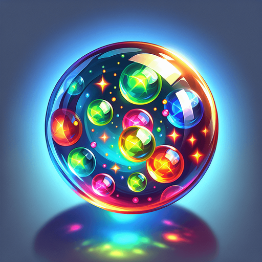 COLORED GLASS MARBLE.
Single Game Texture. In-Game asset. 2d. Blank background. High contrast. No shadows.