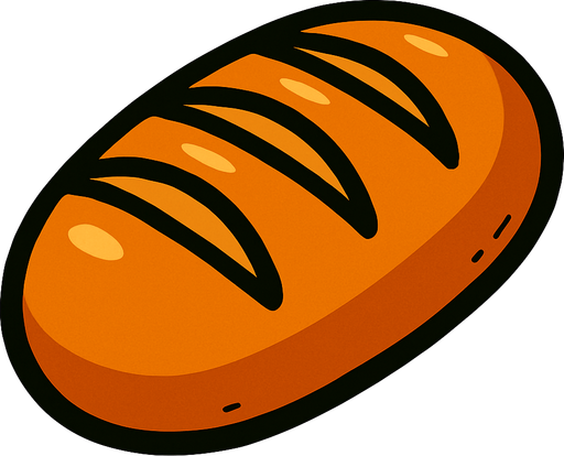 ekmek.
In-Game asset.  2d.  High contrast.  No shadows