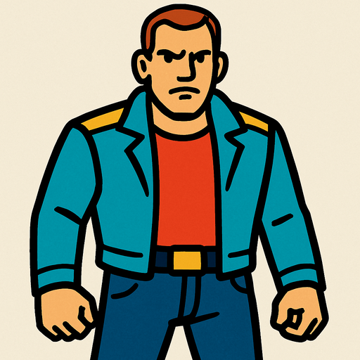 human.
In-Game asset.  2d.  High contrast.  No shadows