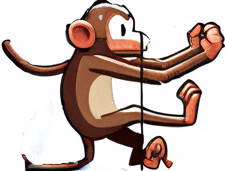 The missing tail of the monkey.