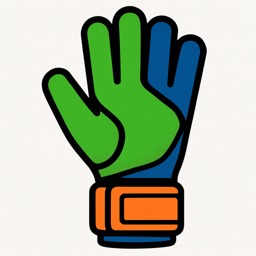 futbol kaleci eldiveni.
In-Game asset.  2d.  High contrast.  No shadows