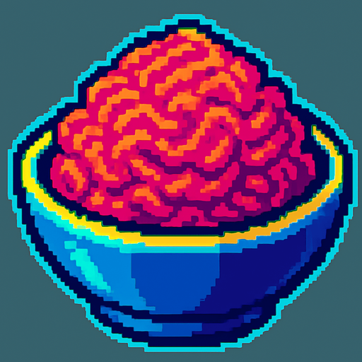 A ball of ground fish in a bowl.