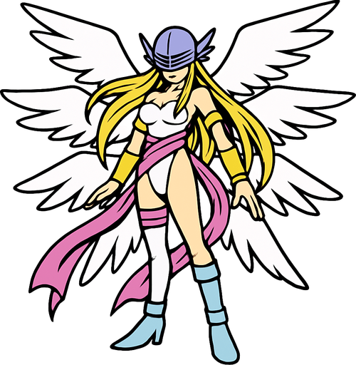 Angewomon.
In-Game asset.  2d.  High contrast.  No shadows