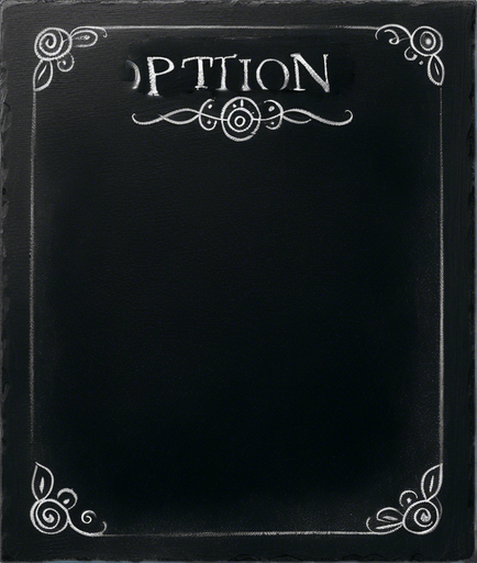 Word "POTION" in chalk