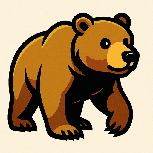 Bear.
In-Game asset.  2d.  High contrast.  No shadows