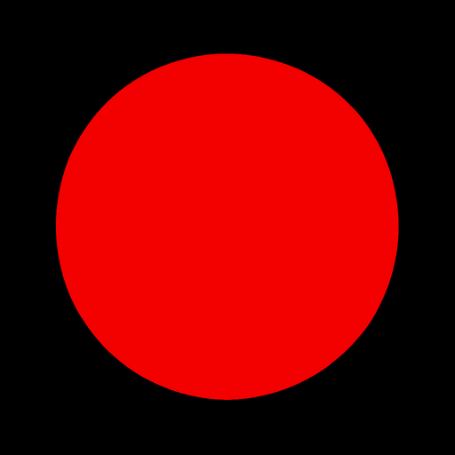 make a circle red.
In-Game asset.  2d.  High contrast.  No shadows