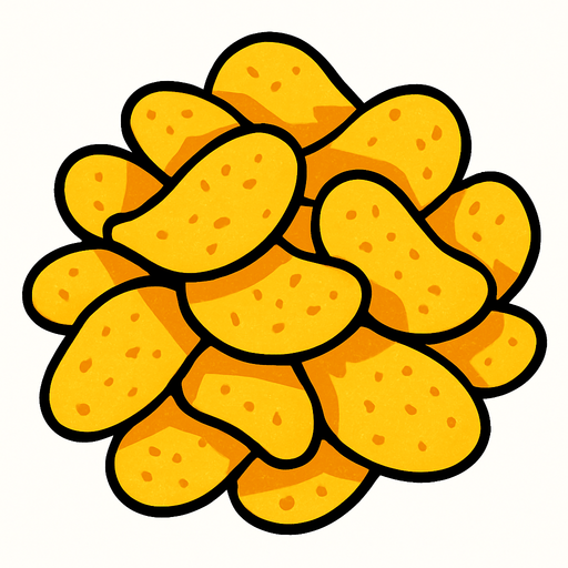 chips.
In-Game asset.  2d.  High contrast.  No shadows