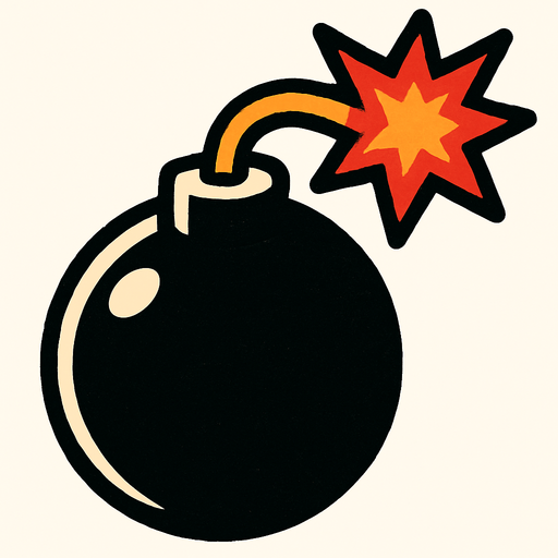 Bomba.
In-Game asset.  2d.  High contrast.  No shadows