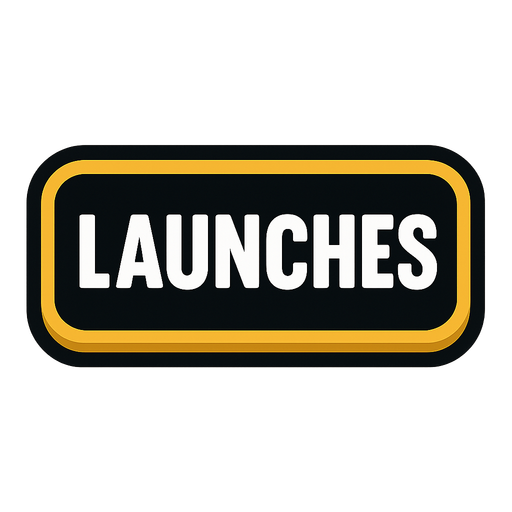 Launches button.
In-Game asset.  2d.  High contrast.  No shadows