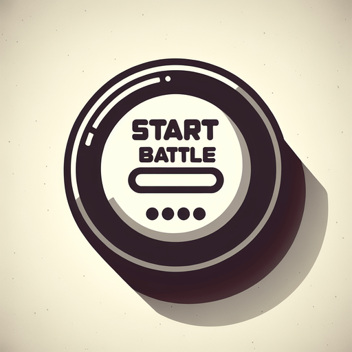 A start Battle button Single Game Texture. In-Game asset. 2d. Blank background. High contrast. No shadows.