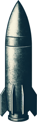 Spaceship bullet.
Single Game Texture.  In-Game asset.  2d.  Blank background.  High contrast.  No shadows