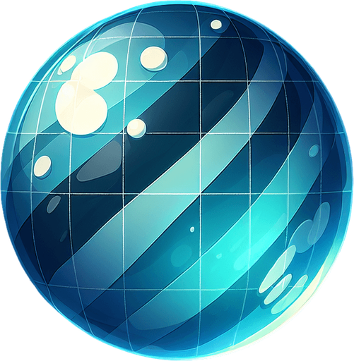 COLORED GLASS MARBLE.
Single Game Texture. In-Game asset. 2d. Blank background. High contrast. No shadows.