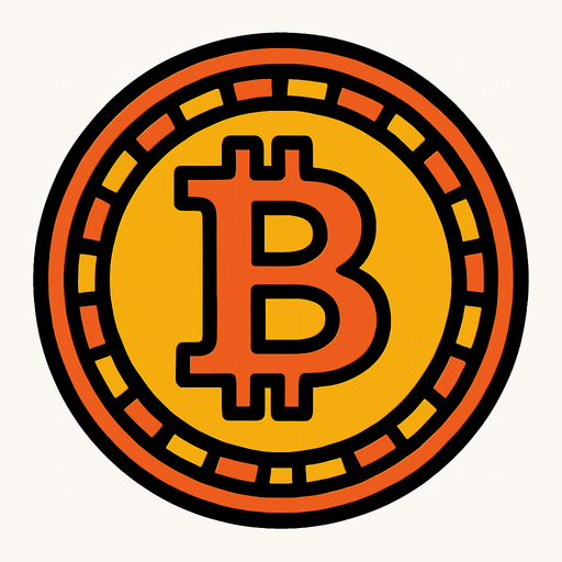 Bitcoin.
In-Game asset.  2d.  High contrast.  No shadows