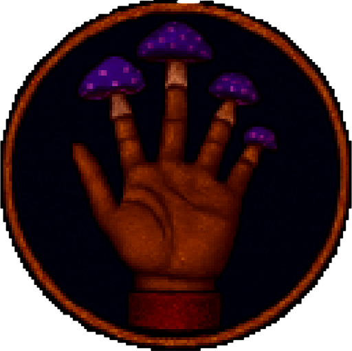 Make the fungus purple color