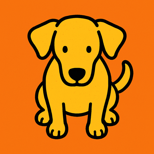 yellow dog top view.
In-Game asset.  2d.  High contrast.  No shadows