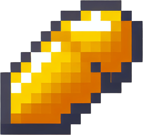 Yellow_bullet pixel.
Single Game Texture. In-Game asset. 2d. Blank background. High contrast. No shadows.