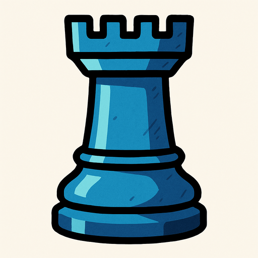 Satranç kalesi.
In-Game asset.  2d.  High contrast.  No shadows