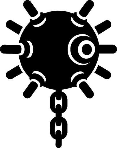 sea mine.
In-Game asset.  2d.  High contrast.  No shadows