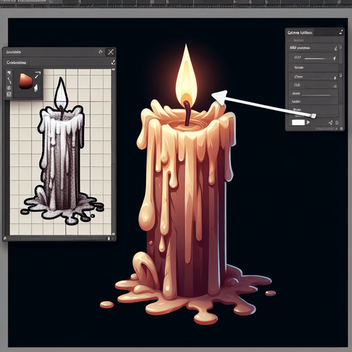 Eerie Christmas-inspired candle similar to a resident evil asset, realistic
Single Game Texture. In-Game asset. 2d. Blank background. High contrast. No shadows.