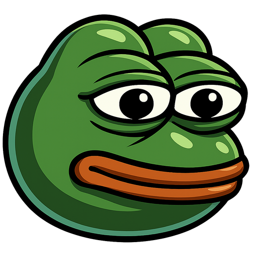 Head of pepe meme. each face shaped as a marble shaped face made in blender 3D. 
In-Game asset.  2d.  High contrast.  No shadows