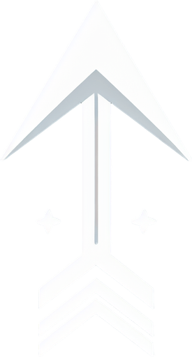 up arrow.
Single Game Texture.  In-Game asset.  2d.  Blank background.  High contrast.  No shadows