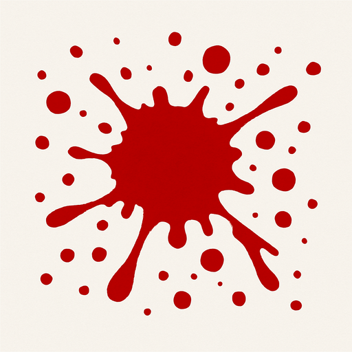 blood.
In-Game asset.  2d.  High contrast.  No shadows