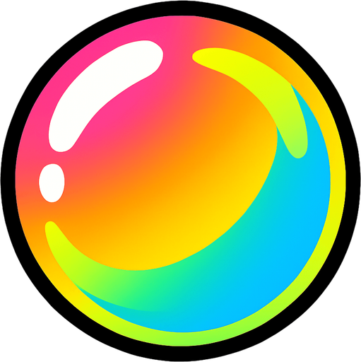 bubble.
In-Game asset.  2d.  High contrast.  No shadows