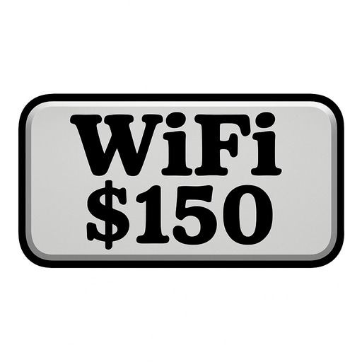 Make button silver and change test to say 'WiFi $150'