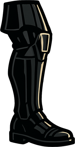 Darth Vader Leg.
In-Game asset.  2d.  High contrast.  No shadows