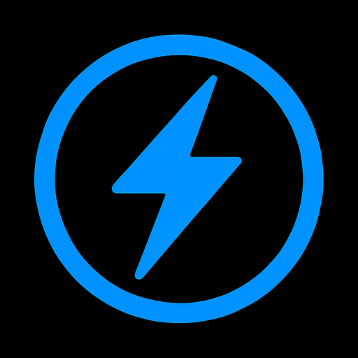 Icono de energia.
In-Game asset.  2d.  High contrast.  No shadows