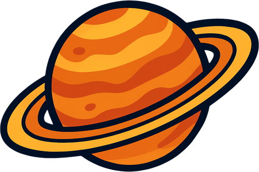 satürn.
In-Game asset.  2d.  High contrast.  No shadows