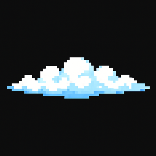 cloud 200x20.
In-Game asset.  2d.  High contrast.  No shadows