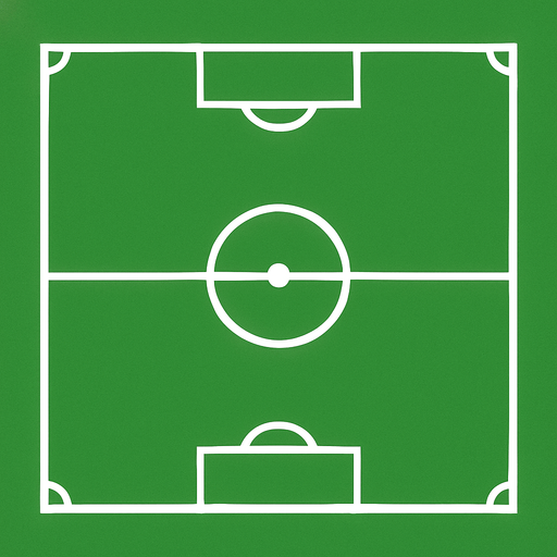 Soccer pitch.
In-Game asset.  2d.  High contrast.  No shadows
