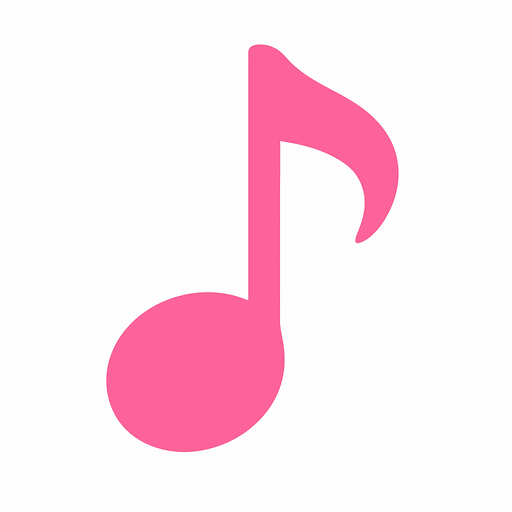 2d golgesiz pembe bir do notasi olustur/.
In-Game asset.  2d.  High contrast.  No shadows