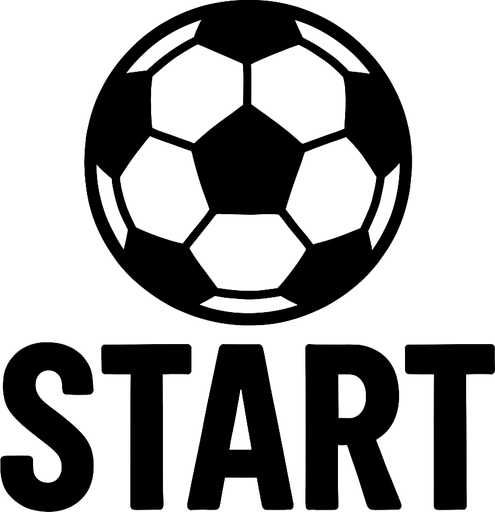 Soccer ball writes start in the middle.
In-Game asset.  2d.  High contrast.  No shadows