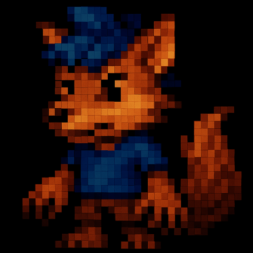 Nariz de lobo, pixel art