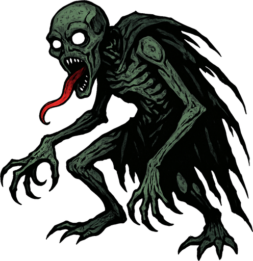 harry potter evreninde kötü bir yaratık.
In-Game asset.  2d.  High contrast.  No shadows